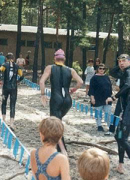 Nach dem Schwimmen